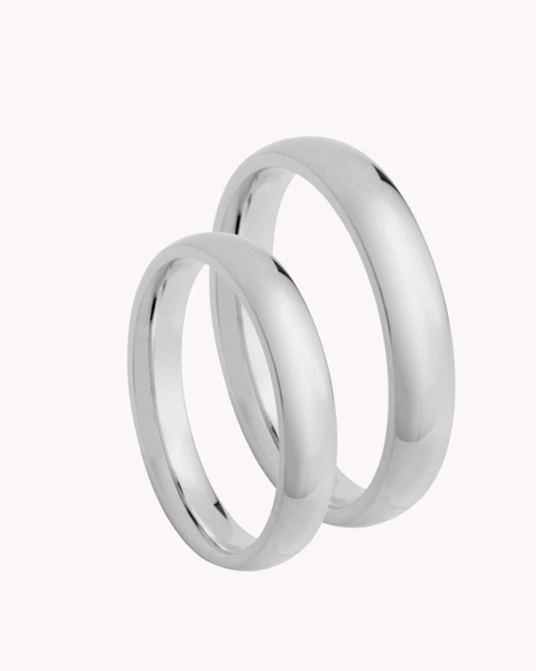 Set Aliança Classic 4mm Aço