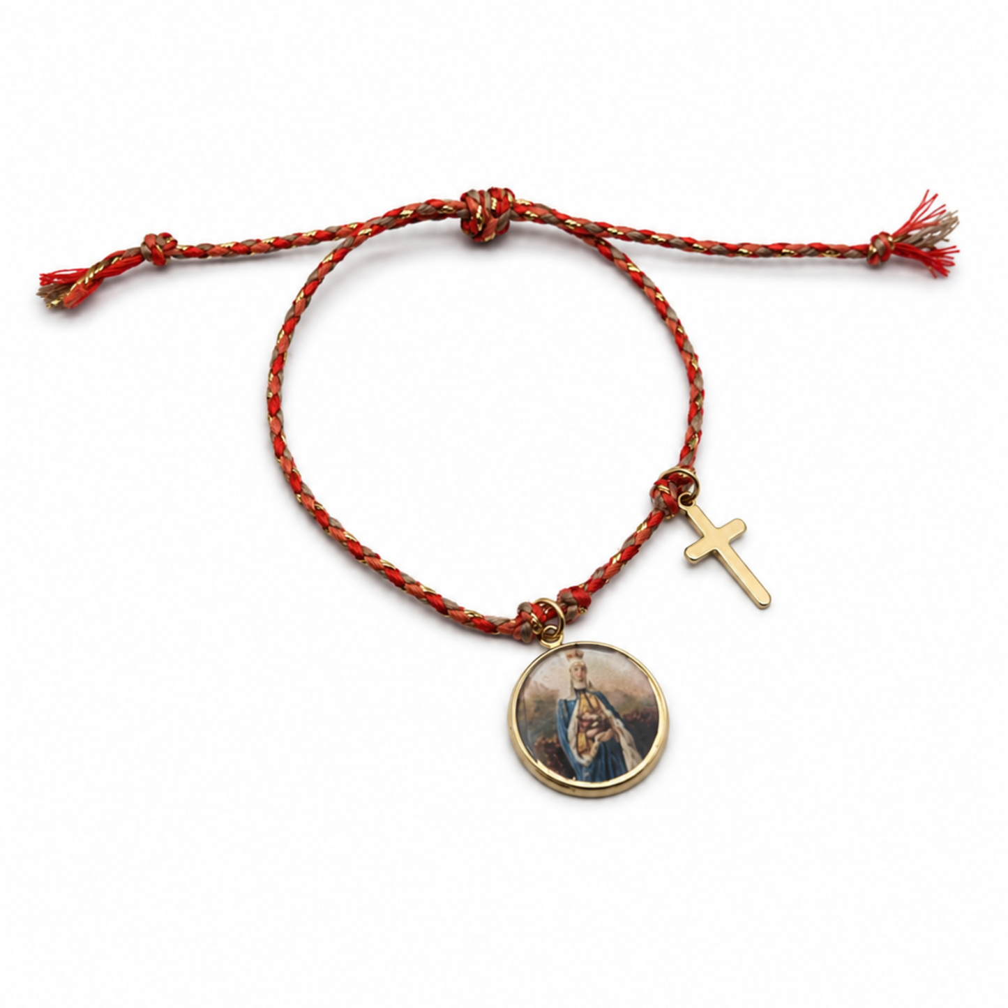 Pulseira Rainha Santa Isabel com Cruz