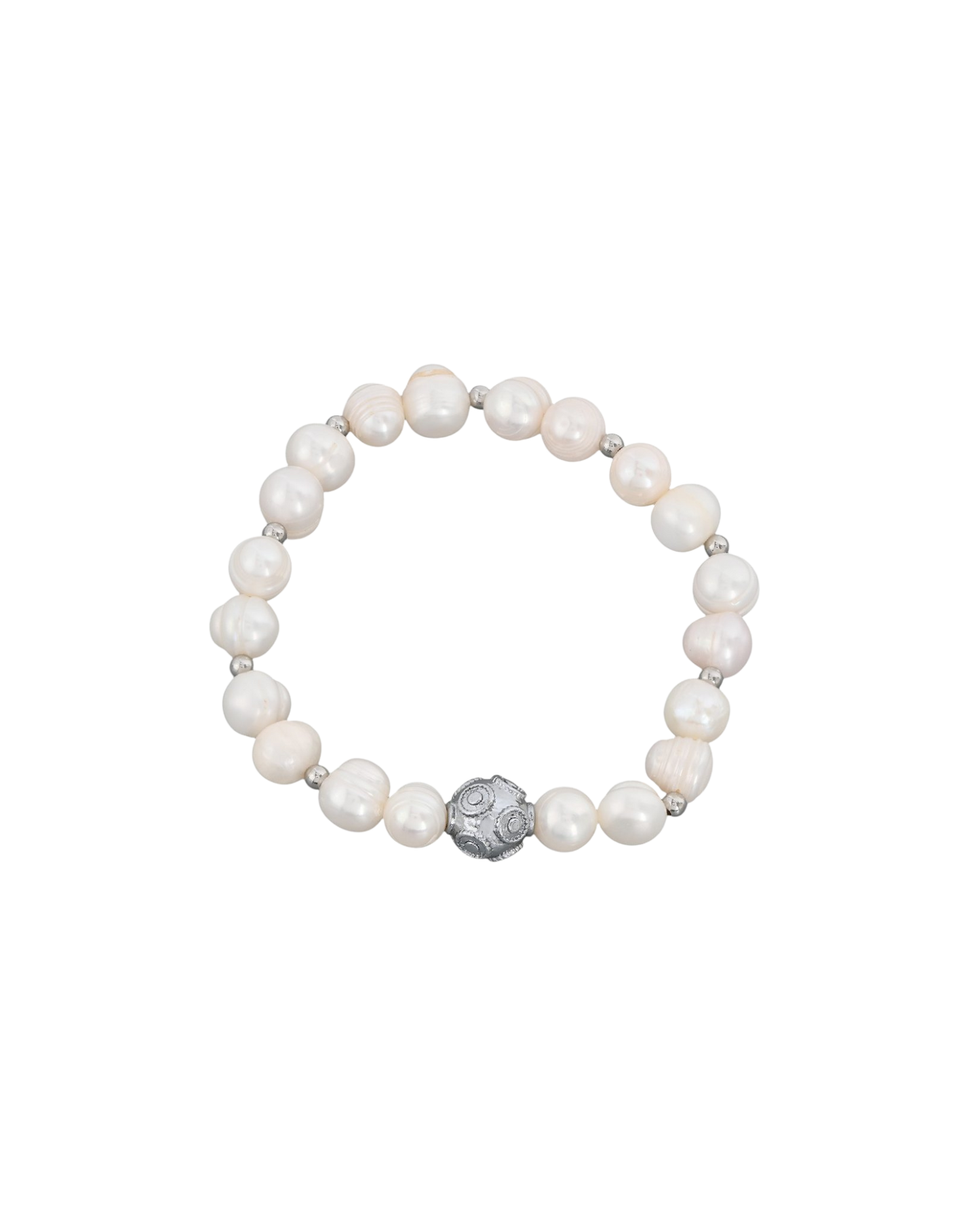 Pulseira Pérolas com Conta de Viana