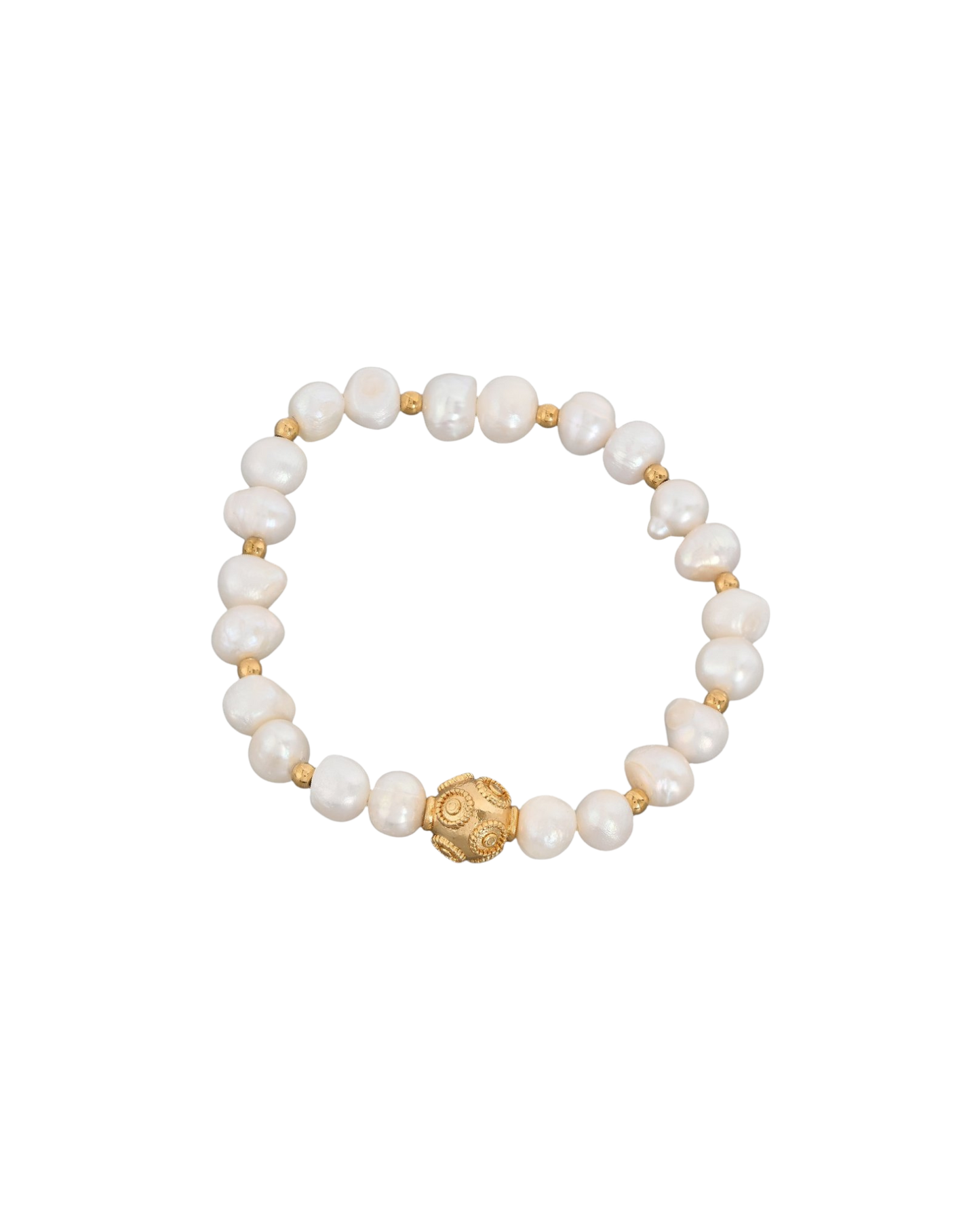 Pulseira Pérolas com Conta de Viana