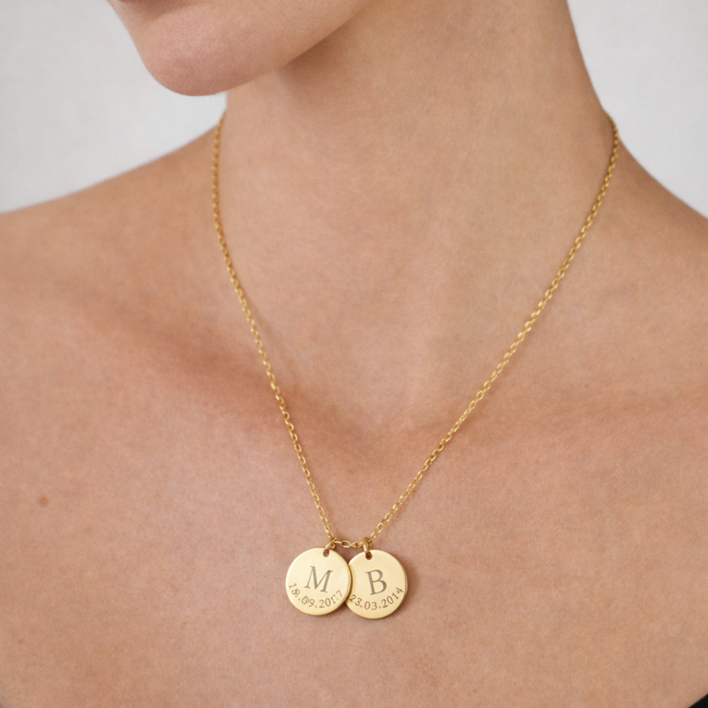 Colar Personalizado Inicial com Data