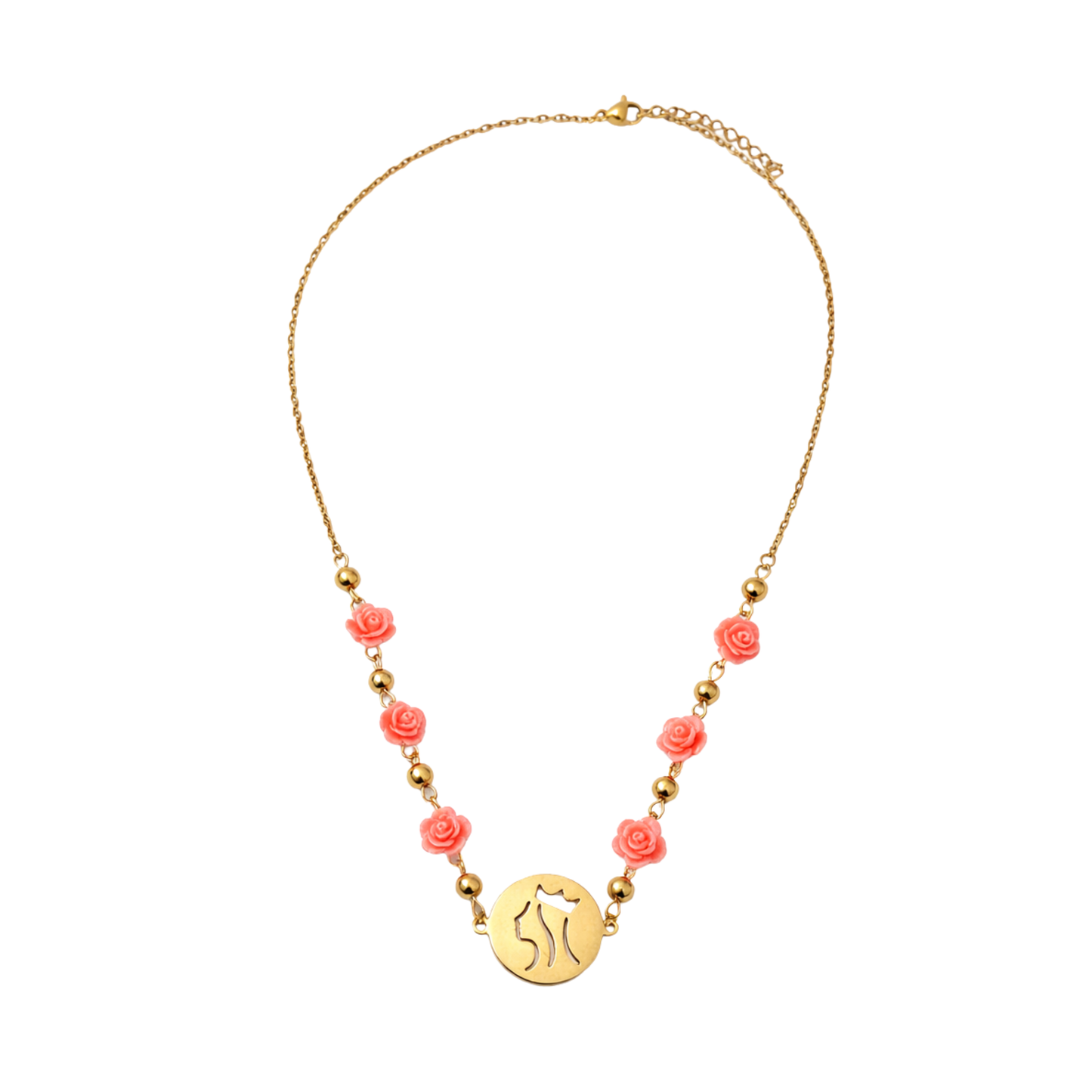 Colar Rainha Santa Isabel com Rosas - Edição Especial