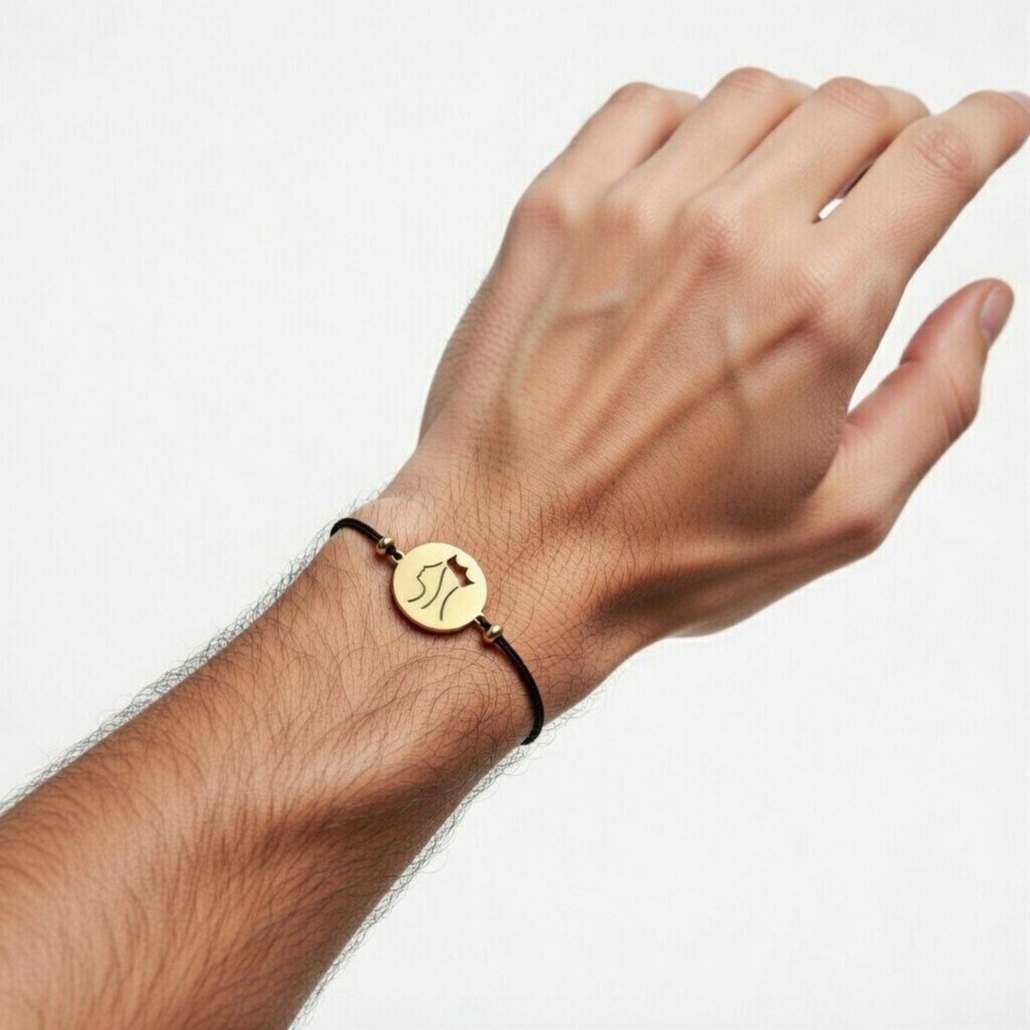 Pulseira Rainha Santa Isabel (Preta | Ajustável | Unissexo)