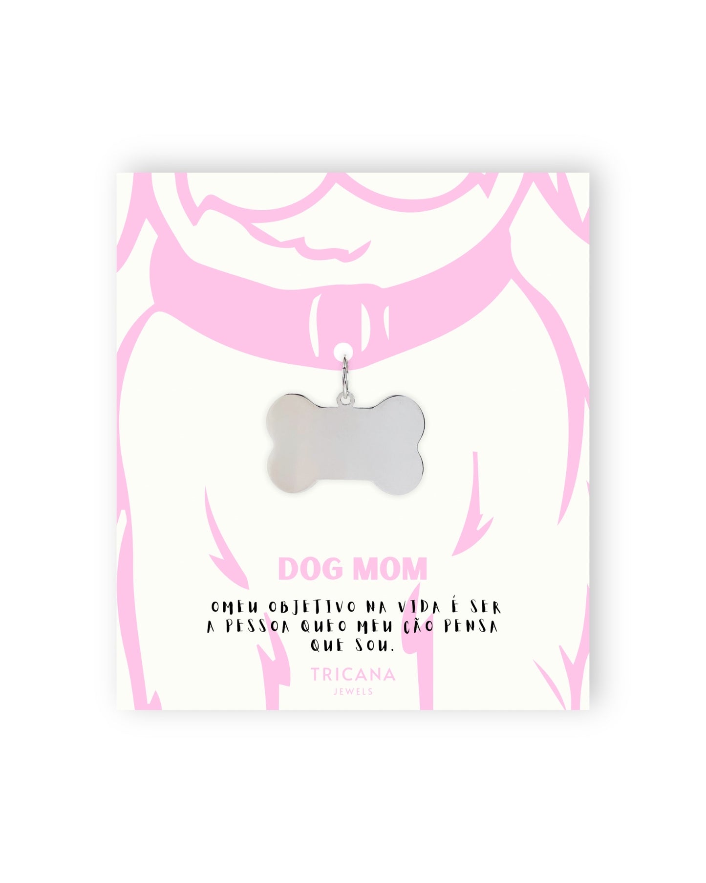 Osso Id Dog Mom Personalizável