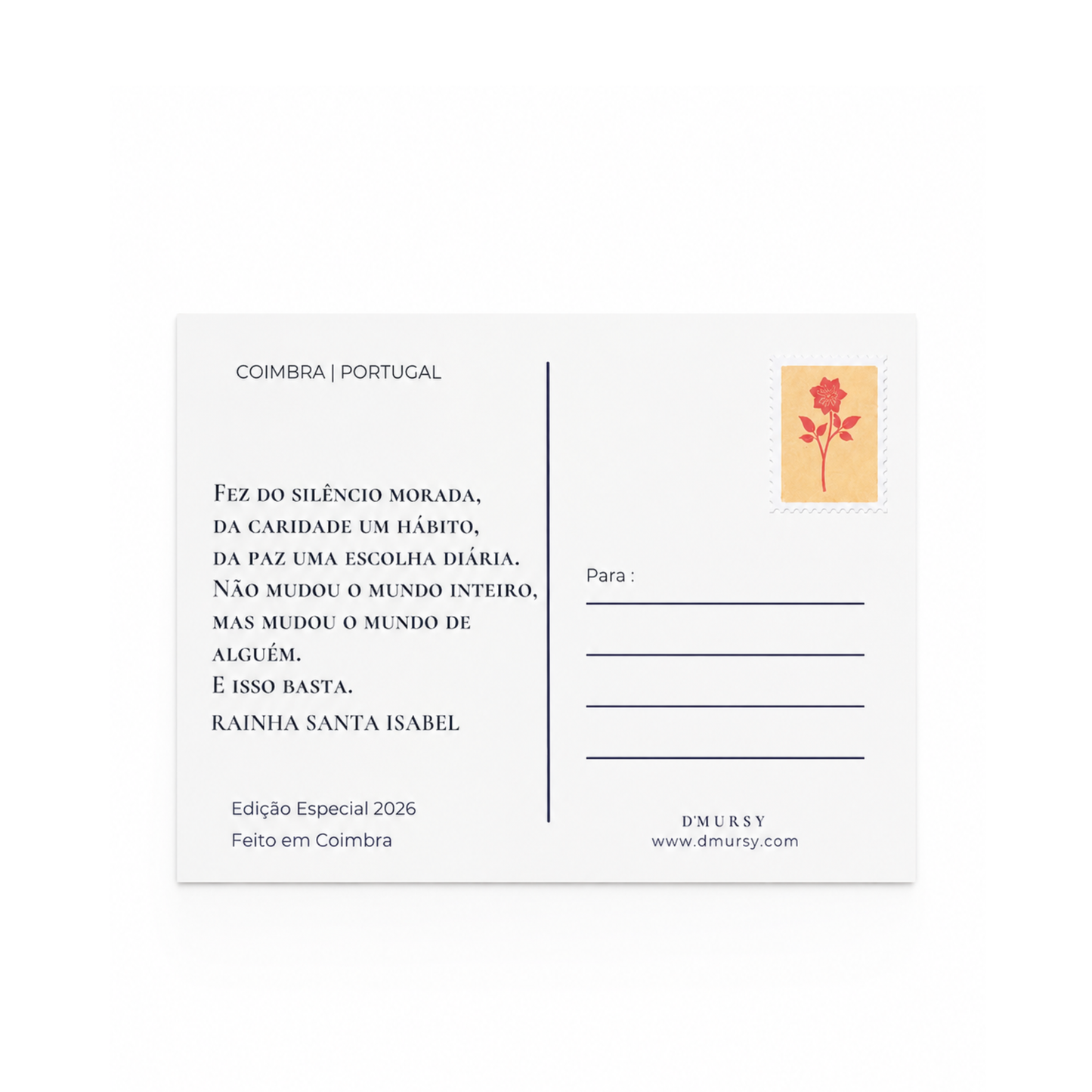 Kit Rainha Santa Isabel – Postal e Pulseira