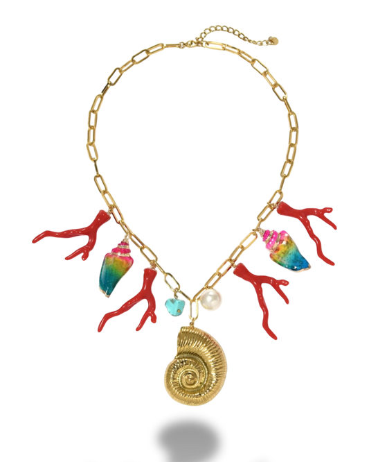 Colar Onda Coral