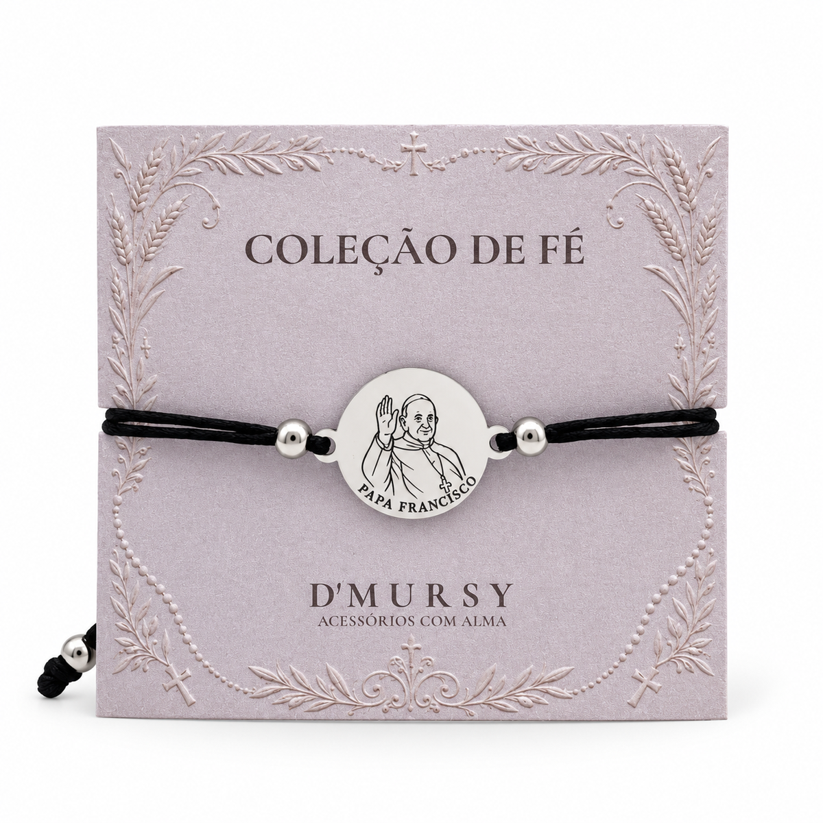 Pulseira Papa Francisco em Aço Inoxidável 316L