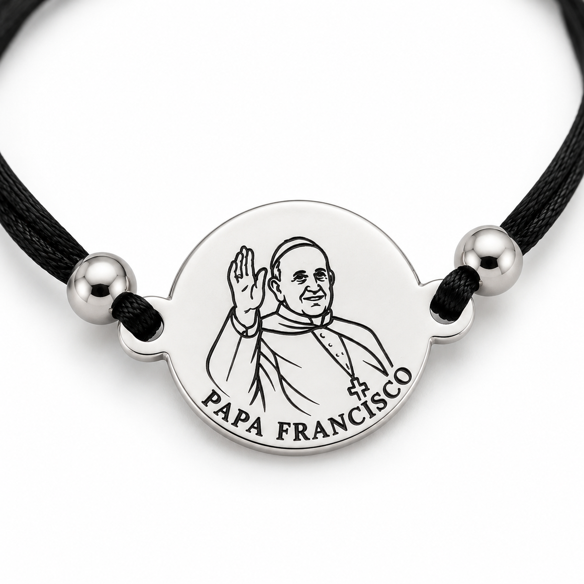 Pulseira Papa Francisco em Aço Inoxidável 316L